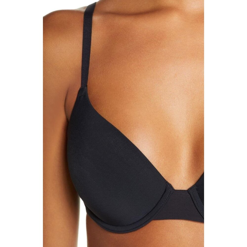 🆕 NATORI Minimal Contour Underwire  Convertible T-Shirt Bra 34DD Black #711229 - Picture 2 of 12